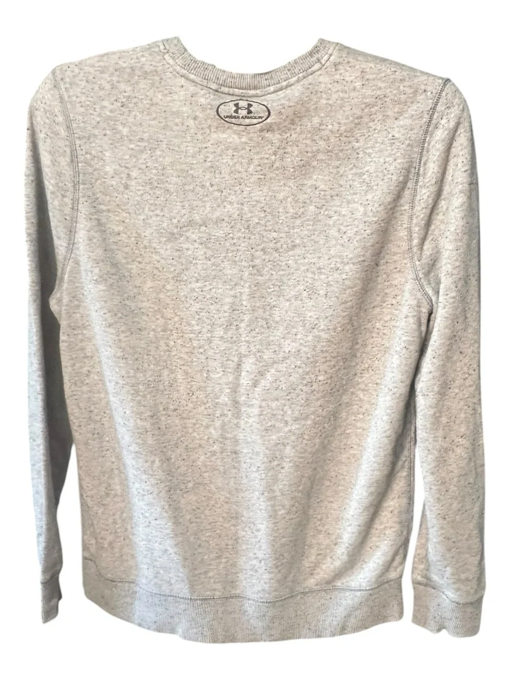 Under Armour Women’s Small Gray Crewneck Sweatshirt Loose Fit Athletic Pullover